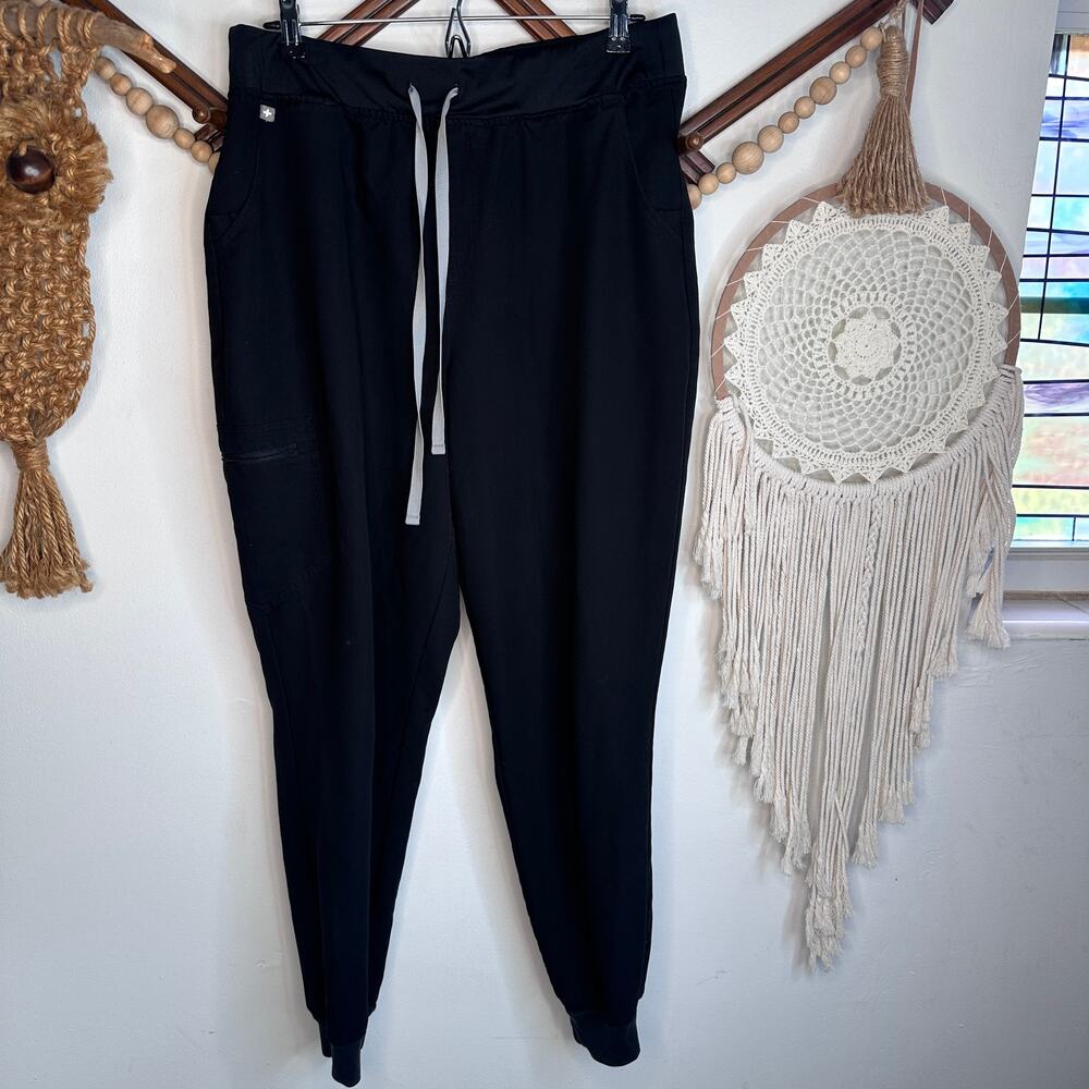 Figs Black Jogger Scrub Pants